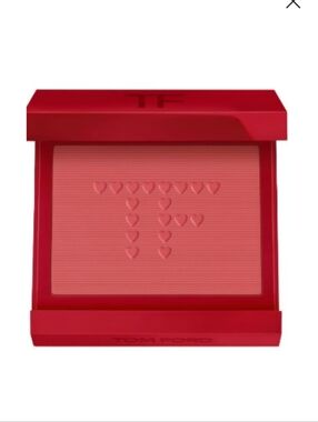 Tom Ford - 01 FIRST BLUSH Creme BLUSH w/mirrored Compact In Velvet POUCH - NIB